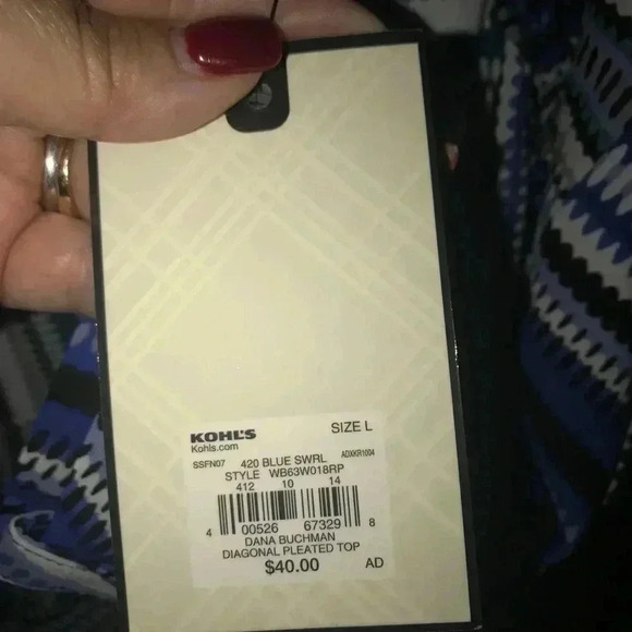 WOMENS DANA BUCHMAN CAREER TOP SIZE LARGE - Picture 4 of 5